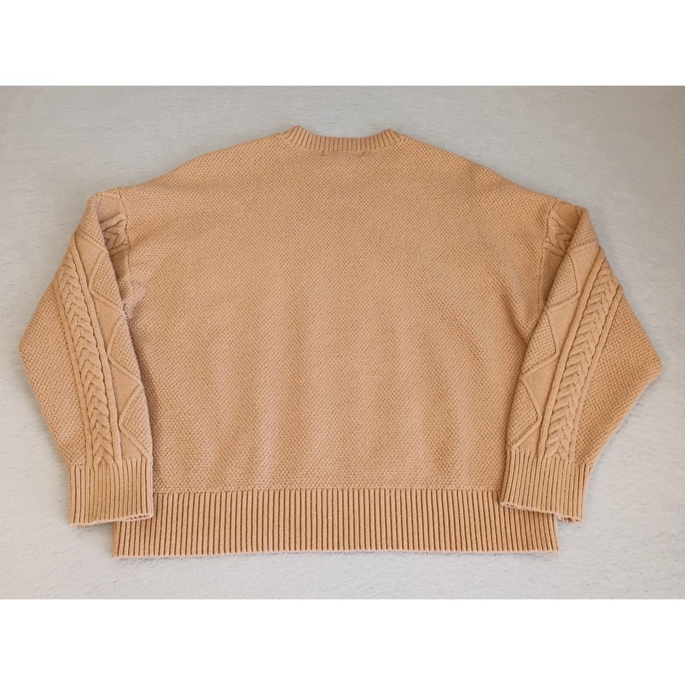 Philosophy Republic Women's XL? Brown‎ Sweater Cable Knit Long Sleeve Crew Neck - Picture 2 of 11